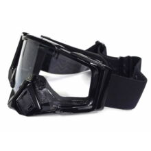 FTM-003 Cross szemüveg Átlátszó plexivel (Fekete)