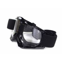 FTM-006 Cross szemüveg Átlátszó plexivel (Fekete)