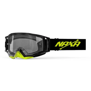 Naxa G4/C Cross Szemüveg Színtelen plexivel (Fekete-Sárga)