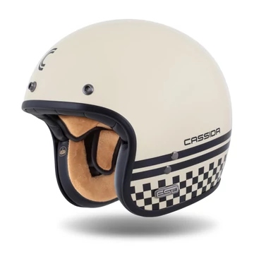 Cassida Eso Jawa Forty Nine Nyitott Bukósisak (Fehér-Fekete)