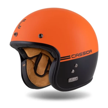 Cassida Eso Super Hooligan Nyitott Bukósisak (Narancssárga-matt fekete)