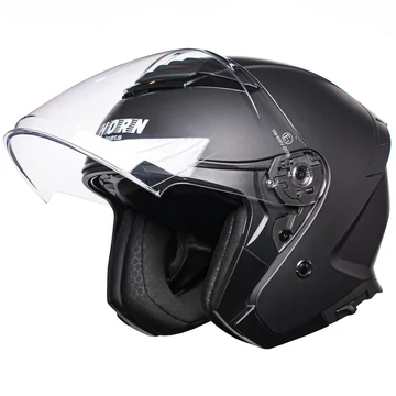 Horn 655 Jet Nyitott Bukósisak Napszemüveggel (Matt Fekete)