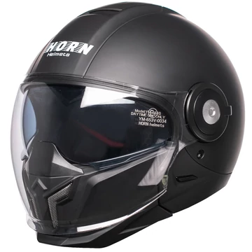 Horn Space 651 Levehető Állrészes Bukósisak Napszemüveggel (Matt fekete)