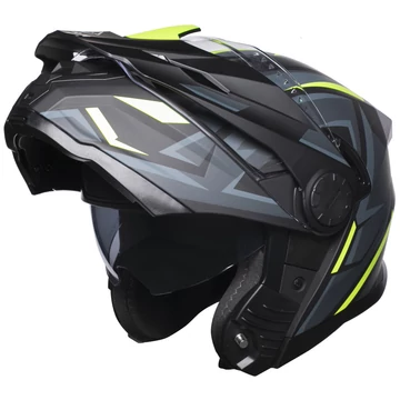 Horn Multi-Tour Felnyitható Bukósisak Napszemüveggel és Pinlock Előkészítéssel (Matt szürke - fekete- sárga)