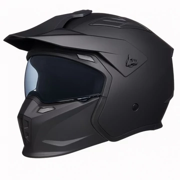 Horn Multi-X Levehető Állrészes Bukósisak (Matt fekete)