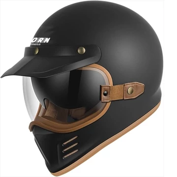 Horn Shadow Hybrid Zárt Bukósisak Napszemüveggel (Matt fekete)