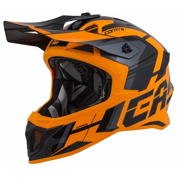 Cassida Pro II Contra Üvegszálas Cross Bukósisak (Narancssárga - Fekete - Szürke)