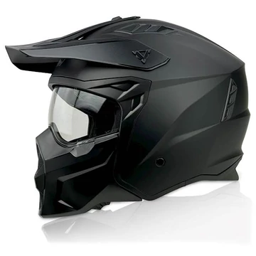 Naxa S31/B Levehető Állrészes Bukósisak (Matt fekete)