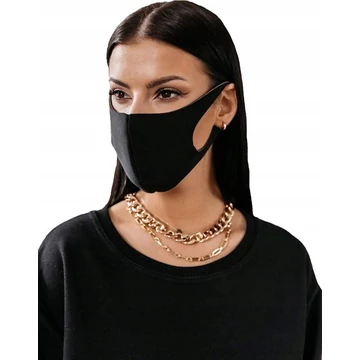 Cocomore - 3 rétegű, fekete szájmaszk