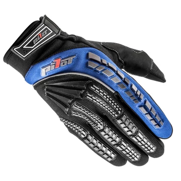 Pilot Motoros Gyerek Kesztyű (Fekete - Kék)