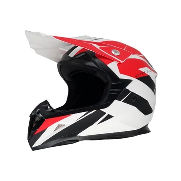 Horn H915 ATV Cross Bukósisak - (Fehér-piros)