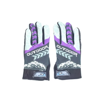 Textil motoros kesztyű YD Outdoor (Fekete - Lila - Kék)