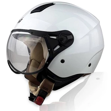 Naxa S33-C Nyitott Bukósisak (Fehér)