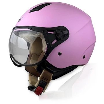 Naxa S33-E Nyitott Bukósisak (Matt rózsaszín)