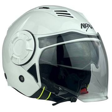Naxa S23-CX Nyitott Bukósisak Napszemüveggel (Fehér)