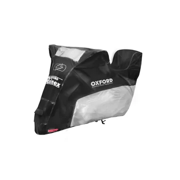 Oxford - Rainex Motortakaró Ponyva dobozzal szerelt motorhoz (Fekete - szürke)