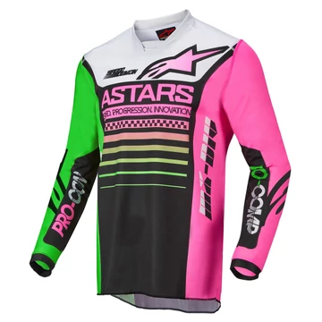 Alpinestars - Racer Compass Junior 2022 motoros mez (Fekete - zöld - rózsaszín)