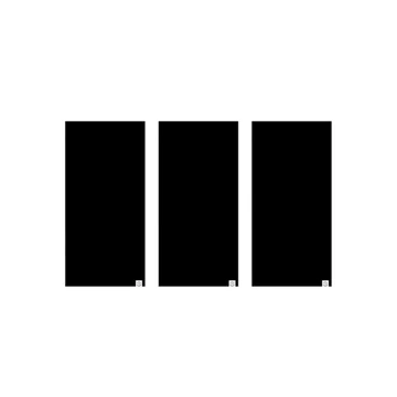 Oxford Comfy All Black Szélálló Sál Szett (3db)