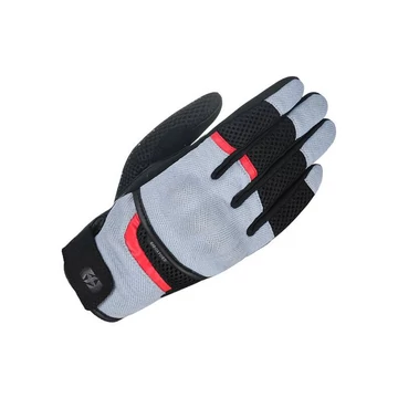 Oxford - Brisbane Air motoros kesztyű (Szürke - fekete - piros)