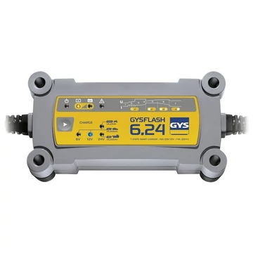 GYS - GysFlash 6.24 akkumulátor töltő 6/12/24V, 125Ah, 6A