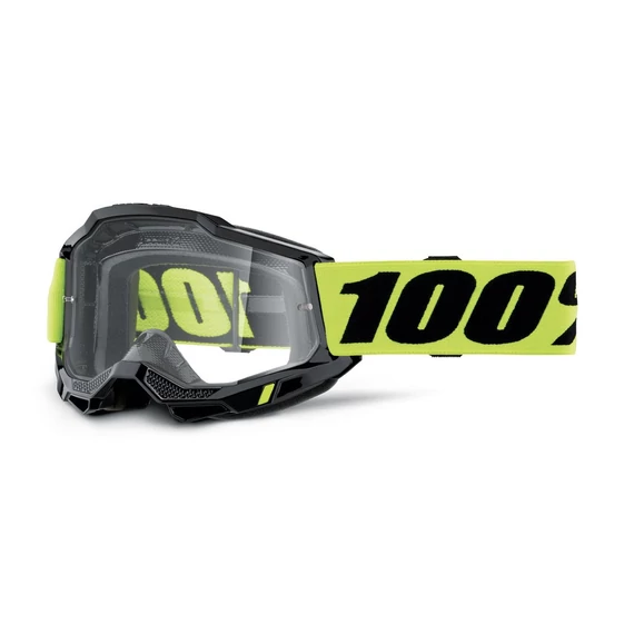 100% - Accuri 2 OTG Sárga Cross szemüveg - Átlátszó plexivel