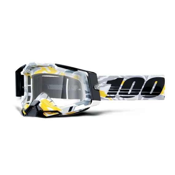 100% - Racecraft Korb Cross szemüveg - Átlátszó plexivel