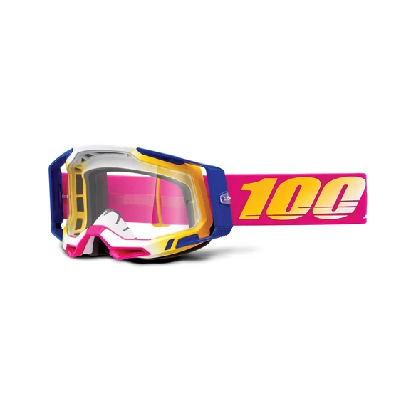 100% - Racecraft 2 Mission Cross szemüveg - Átlátszó plexivel