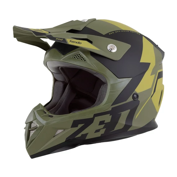 Zed X1.9 2025 Gyerek Cross Bukósisak (Zöld - Fekete)