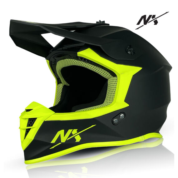 Naxa NX Cross Bukósisak (Matt-fekete-sárga)