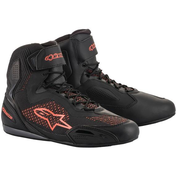 Alpinestars - Stella Faster-3 Rideknit motoros cipő (Fekete - rózsaszín)