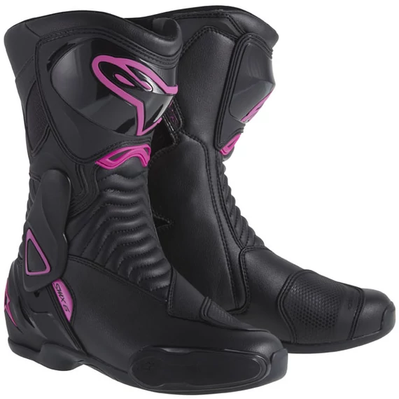 Alpinestars - S-MX 6 motoros csizma (Fekete - rózsaszín)