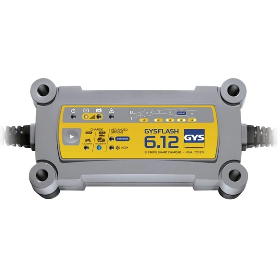 GYS - GysFlash 6.12 akkumulátor töltő 12V, 125Ah, 6A
