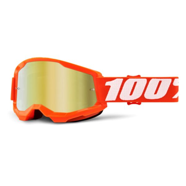 100% - Strata 2 USA Szemüveg - Narancssárga - Arany tükrös plexivel