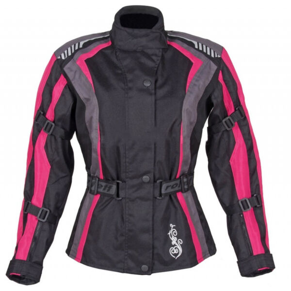 Roleff - Estretta motoros kabát (Fekete - rózsaszín)