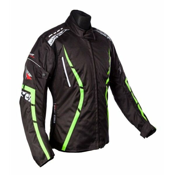 Roleff - Zelina motoros kabát (Fekete - zöld)