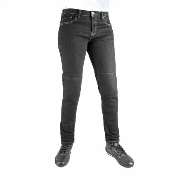 Oxford - Original Approved Jeans slim fit motoros nadrág (Fekete)