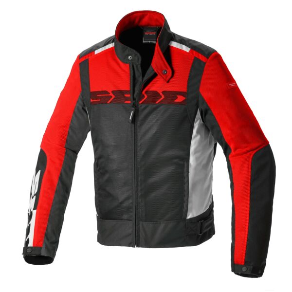 Spidi - Solar Net Sport motoros kabát (Fekete - piros - fehér)