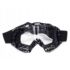 Kép 1/1 - FTM-006 Cross szemüveg Átlátszó plexivel (Fekete - Fehér)
